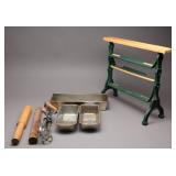 Vintage Kitchen Tools & Rolling Dispenser