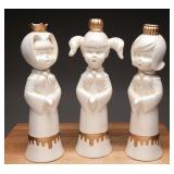 1970s Atlantic Mold Caroler Candle Holders