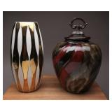 Porcelain Vase & Lidded Canister