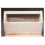 White Wooden Handled Box