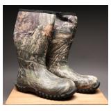 Mossy Oak Insulated Boots Size 10 Rubber Camo
