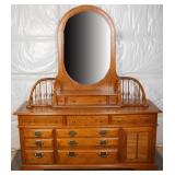 Lexington Oak Dresser with Mirror