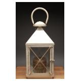 Metal Lantern With Glass Panels