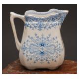 Victorian T & R Boote Blue Creamer