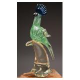 Murano Glass Cockatoo Figurine
