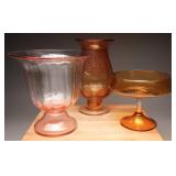 Glass Vases & Compote