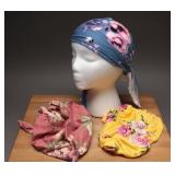 Floral Fabric Headwraps (3)