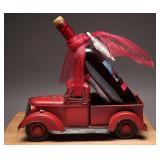 Vintage Metal Truck Wine Holder
