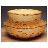 Two HomeTrends Ceramic Bowls