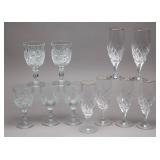 Crystal Stemware Sets, 11 pcs
