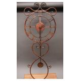 Rustic Hanging Metal Wall Clock