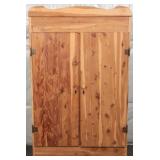 Vintage Cedar Wardrobe Cabinet