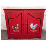 Red Cabinet, Rooster Motif