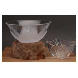 Glass Bowl & Glass Square Dish