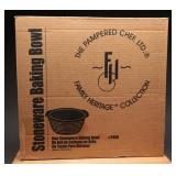 Pampered Chef Stoneware Baking Bowl