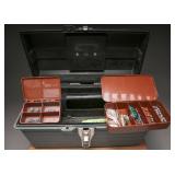 Plastic Tackle Box With Fishing Accessories