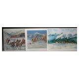 Three DeJulio Art Prints, 1985