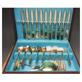 Gold Plated Stainless Flatware Set