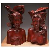 Balinese A. A. Fatimah Carved Busts