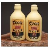 1937 Coors Beer Ceramic Shakers