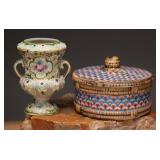 Ceramic Urn & Lidded Pottery Box