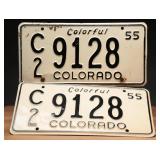 1955 CO License Plates (2)