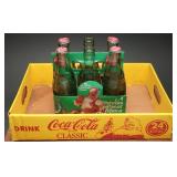 Coca-Cola Holiday Bottles with Carrier and Crate