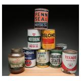 Vintage Oil and Lubricant Cans Collection