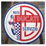 Ducati Moto Servizio Metal Sign, 23 1/4"