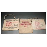 3 Vintage Canvas Evaporative Cooling Water Bags