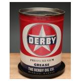 Derby Oil Co. Pressure Gun Grease Can