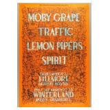 Bill Graham BG-112 Poster, Moby Grape, Traffic