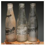 1940s Grapette Orangette ACL Soda Bottles