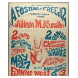 1969 A Festival of Freedom Poster by Jack Hatfield