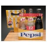 1950s-60s Pepsi Bottles w/ Bottler Carriers