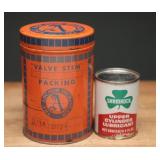 Vintage Oil Cans: Shamrock and Anchor Logos
