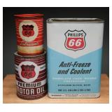 Phillips 66 Oil and Antifreeze Cans Collection