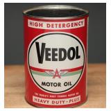 1950s Veedol Motor Oil Quart, Full
