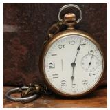Antique Waltham 15-Jewel Open-Face Pocket Watch