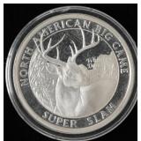 North American Big Game Silver Round, 1oz
