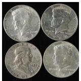 American Silver Half Dollars (4)