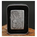 Zippo Eagle High Polish Chrome Lighter w/ Tin