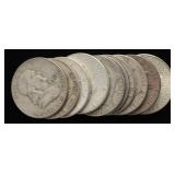 American Silver Half Dollars (10)