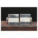 Sterling Silver Square Cufflinks, 12.83g