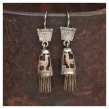 Vintage Peruvian Sterling Llama Earrings, 3.03g