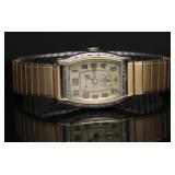 Vintage Bulova 14K Gold Watch - Engraved Case