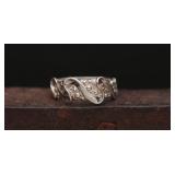 Sterling Silver Brutalist Style Band Ring