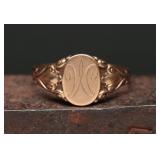 Vintage 8K Yellow Gold Band Ring, 1.89g