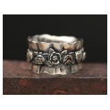 Artisan .925 Rose Repoussï¿½ Band Ring