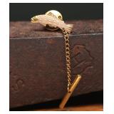 Black Hills Gold Fish Tie Tack, 10k, .68g